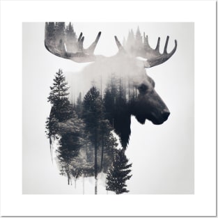 Moose Nature Outdoor Imagine Wild Free Posters and Art